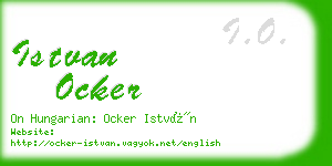istvan ocker business card